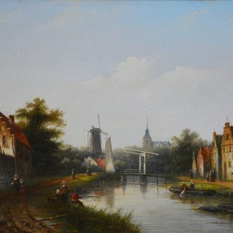 Jacob Jan Coenraad Spöhler (1837-1923) - Rivierlandschap