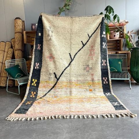 Boho Chic marokkansk teppe – Autentisk Boujad Berber-teppe - Teppe - 300 cm - 19