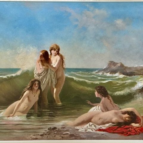 Adolphe La Lyre (1848 - 1933), Workshop of - Les sirènes de la mer