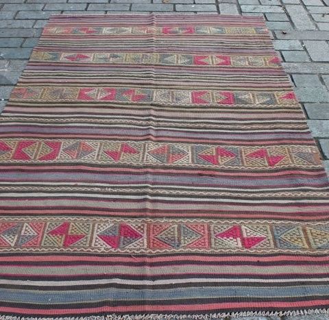 Tyrkisk Nomadic Kilim - 245 cm - 147 cm