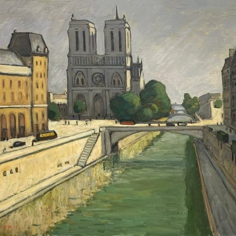 Guy Pichon (1933-2007) - Notre Dame de Paris - Quais de Seine