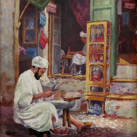 Franz Kienmayer (1886 - 1963), Attributed to - Oriental shoemakers