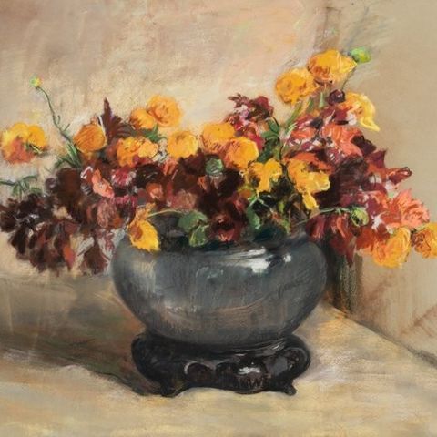 Ans van den Berg (1873-1942) - Vaas met bloemen