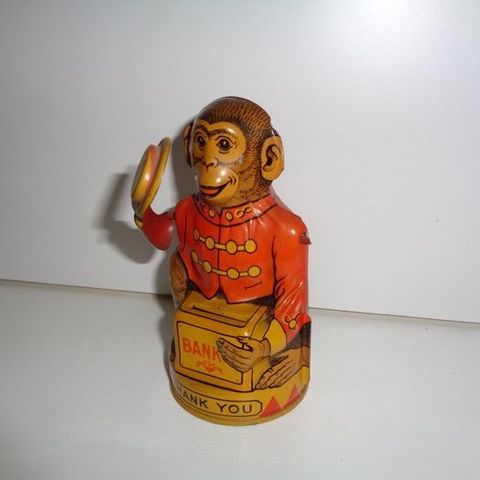 J Chien & Co  - Tinnleke - Americana - Novelty Tinplate Mechanical Money Bank, I