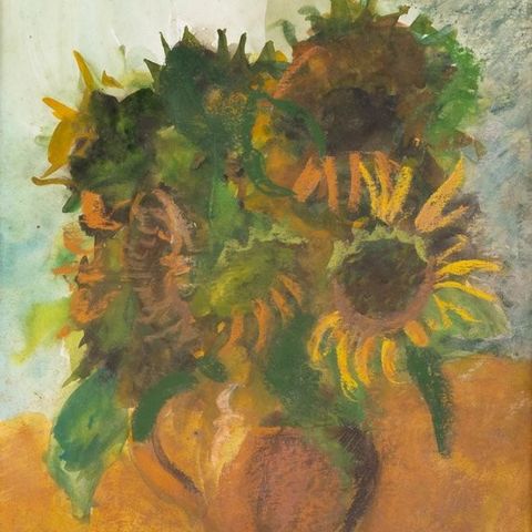 Arthur Van Hecke (1924-2003) - Les tournesols