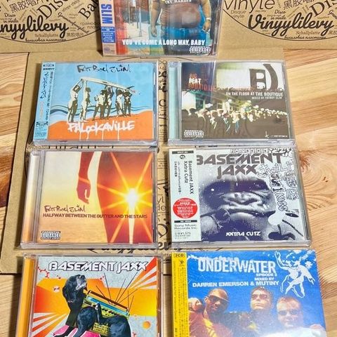 Fatboy Slim, Basement Jaxx, Darren Emerson & Mutiny - 7x CDs ( 4x JAPAN EDITION 