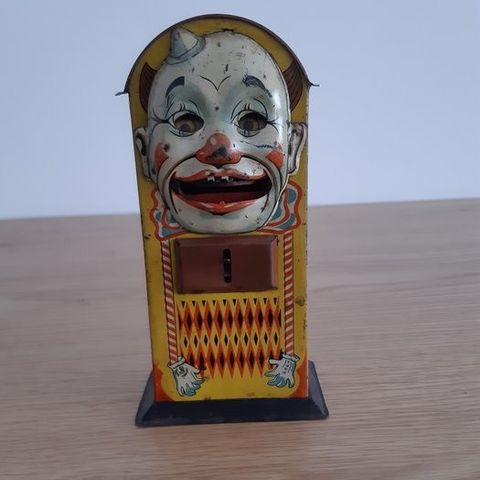 Pengeboks - Saalheimer & Strauss Novelty Clown Money Bank - Tinn