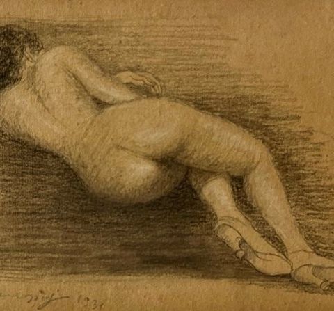 Piero Marussig (1879-1937), Attributed to - Nudo Femminile - NO RESERVE