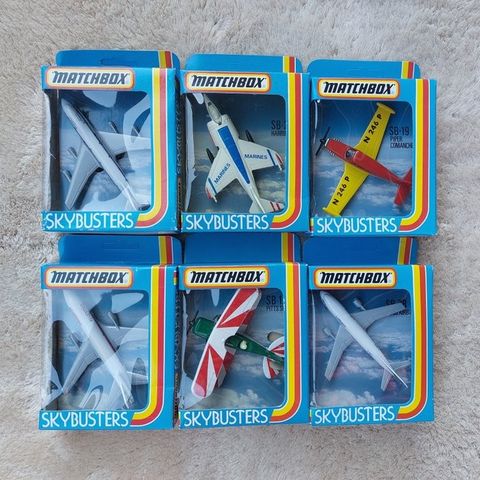 Matchbox - Modellfly  (6) - 6x Skybusters