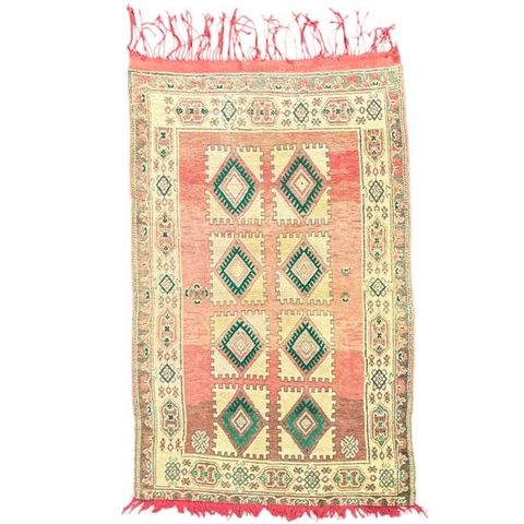 Vintage Berber Boujad Pink Rug - Berber - Teppe - 110 cm - 190 cm