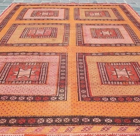 Tyrkisk Nomadic Kilim-teppe - 330 cm - 190 cm