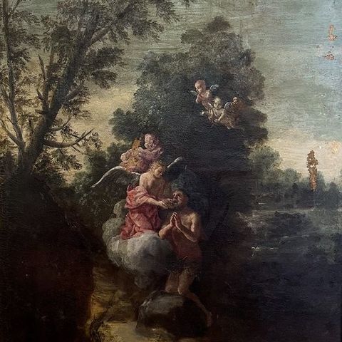 Alessandro Magnasco (1667-1749), Circle of - Isacco o San Paolo viene nutrito da