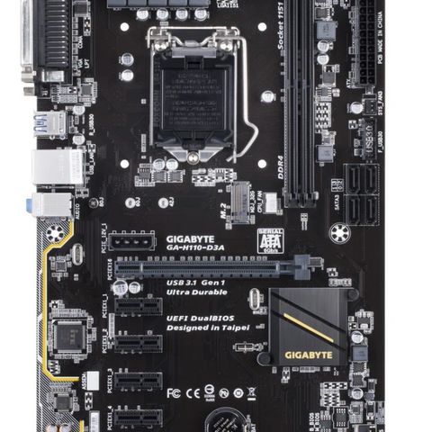 Gigabyte GA-H110-D3A, Socket-1151-1