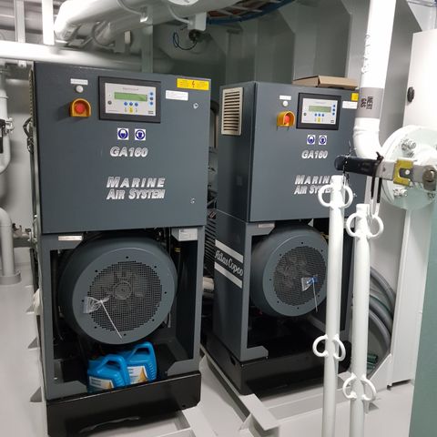 Atlas Copco Skruekompressor GA 110-160 Marine Air System