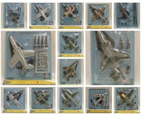 Fabbri Italeri 1:100 - Modellfly  (14) - Lote de 14 Aviones de la segunda guerra