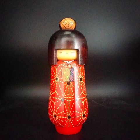 Vakker stor kreativ Kokeshi Gumma/Sosaku (26 cm) - Kazuo Takamizawa - Japan - gu