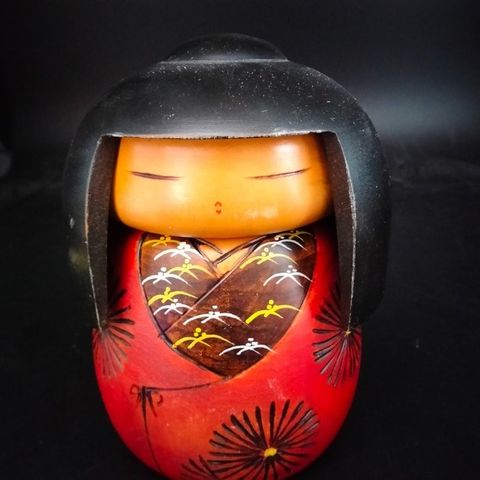 Kokeshi Vintage dukke "Hibimari" - Tre - Toa Sekiguchi - Japan - vintage Sosaku