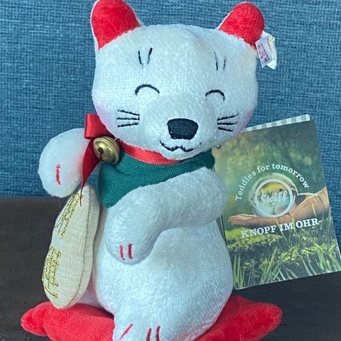 Steiff: Lucky cat Manekineko - Teddybjørn - Tyskland