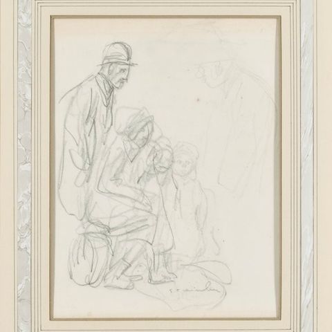 Théophile-Alexandre Steinlen (1859-1923), Attributed to - The beggars