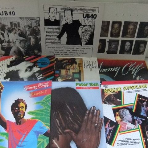 Jimmy Cliff, Peter Tosh ,UB 40 - Reggae - Flere titler - LP - Ulike avtrykk (se 