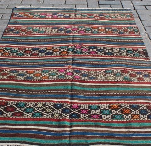 Tyrkisk Nomadic Kilim - 217 cm - 151 cm