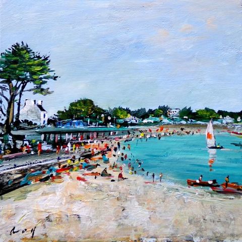 Pascal DENIS dit "ROY" (XXI) - Bretagne. La plage de Bénodet