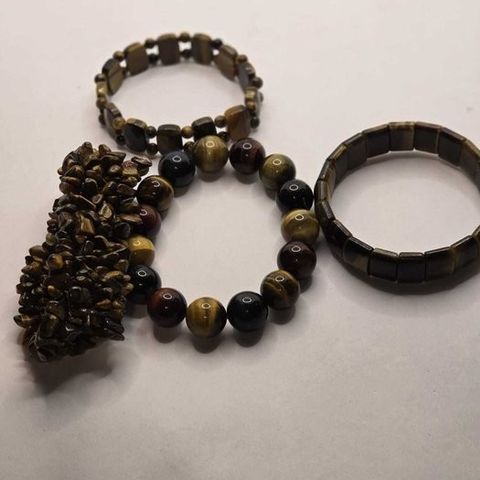 Tigerens øye - Armbånd - Fin masse Tibetan Natural Tiger Eye-armbånd