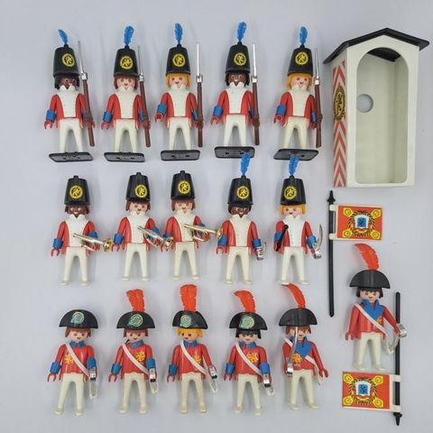 16 koninklijke wachters & 5 paarden - GEOBRA - 3544, 3387 - Playmobil - Tyskland