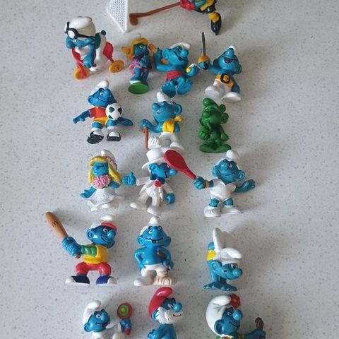 Peyo Schleich - Statue - 17x Smurf with some rarities  (17) - Plast