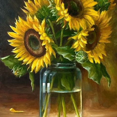 Merie Khys (XX-XXI) - Bouquet of sunflowers