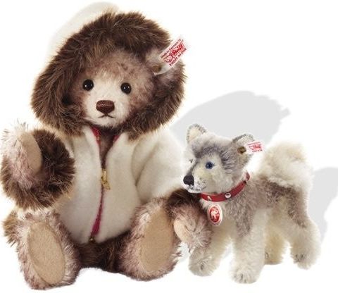 Steiff - Teddybjørn Hudson Eskimo with Husky - 2000-2010 - Tyskland