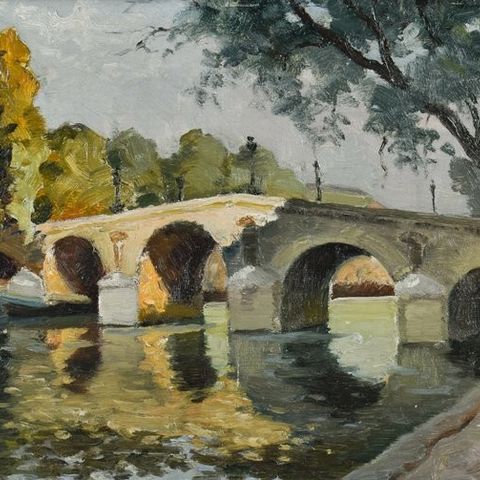 Mario Pinetti (XX) - Le pont Marie, Paris