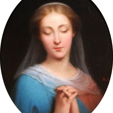 Alexandre Legrand (1822-1901) - The Holy Virgin Mary in prayer