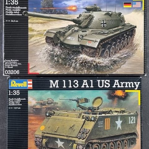 Revell 1:35 - Modellsett  (2) - Modern Army Vehicles - M48 A2 / A2C Tank - M113 