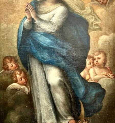 Antonio Consetti (1686-1766), Workshop of - Immacolata Concezione tra gli angeli