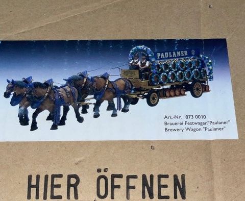 Schuco - Leketøy Carrozza Brewery Wagon “Paulaner” birra cm 60 - 1990–2000 - Tys