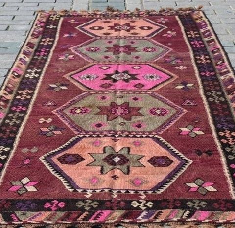 Tyrkisk Kilim fra Øst-Tyrkia - 341 cm - 145 cm