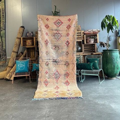 Boho Chic marokkansk teppe – ekte Boujad Berber-teppe - Teppe - 300 cm - 110 cm 