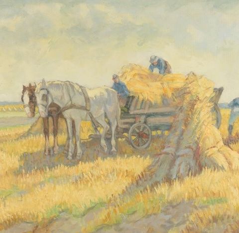 H. Rijntjes (XX) - Haying the field in summer