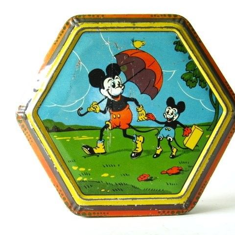 Unknown  - Tinnleke - Disney Interest - 1930's Hexagonal Shaped Mickey Mouse Pic