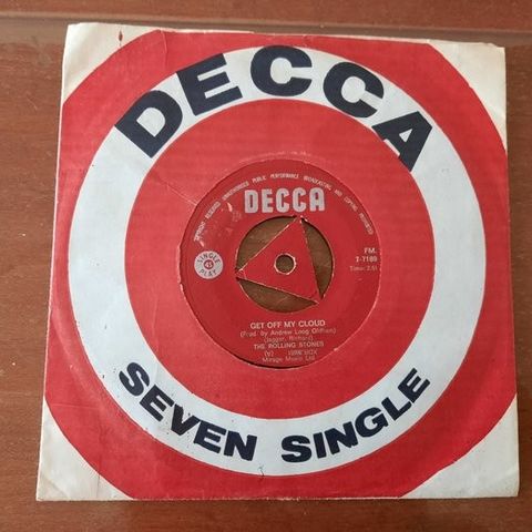 Rolling Stones - 1 x original Rolling Stones Single from Rhodesia - Vinylplate -