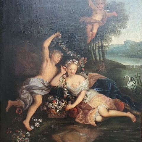 Antoine Coypel (1661-1722), Studio of - Zephyr and Flora