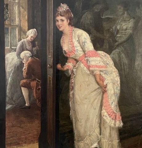 William Oliver (1823-1901) - Eavesdropping