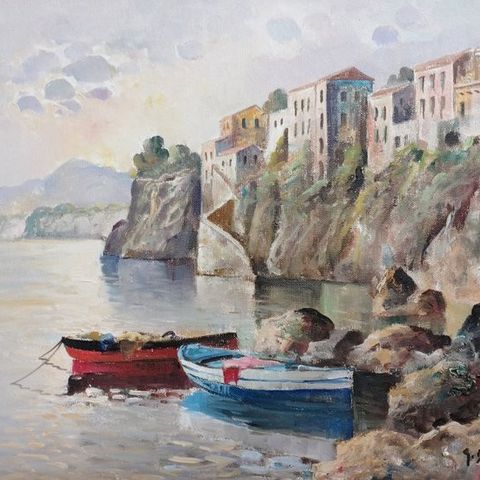 Gianni del Grasso (1945) - Tramonto a Sorrento