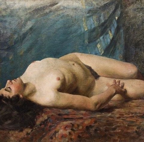 Francisco Soria Aedo (1898-1965) - Desnudo de dama recostada