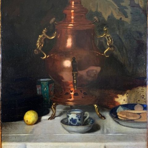 Victor Van Hove (1825 - 1891) - Nature Morte au Samovar