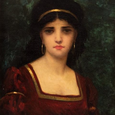 Paul Désiré Trouillebert (1829-1900) - Portrait d'une jeune femme