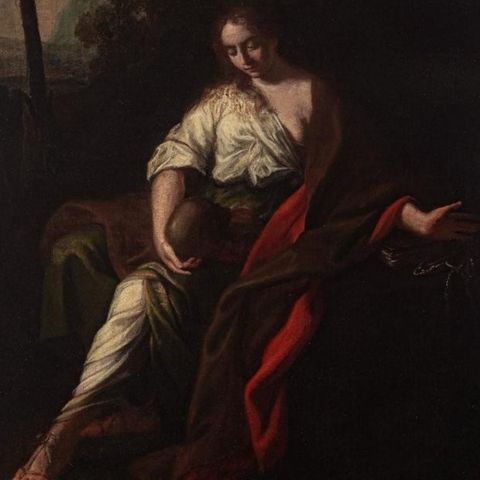 Andrea Vaccaro (1604-1670), Cerchia di - Maddalena