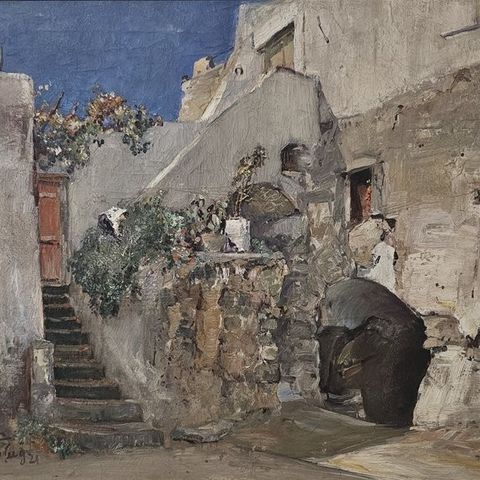 Giuseppe Casciaro (1863-1941) - Casa a Forio d'Ischia