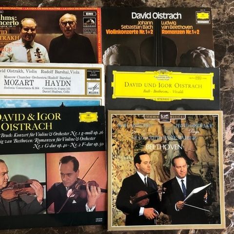 David Oistrach - 6 Albums plus a Igor signed Program from 1978 with ticket inclu